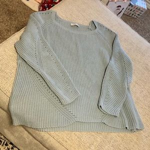 Coldwater Creek Slate Blue Knit Sweater